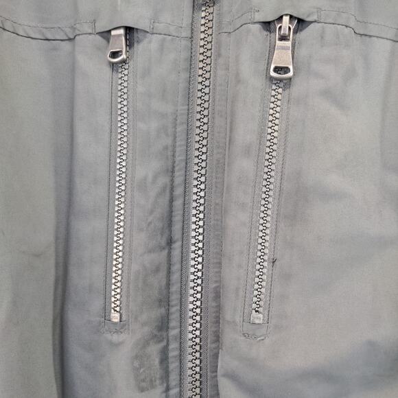 UPS Uniform Coat Mens Size M Gray Full Zip Pockets Clique Graphic Logo - Picture 8 of 16